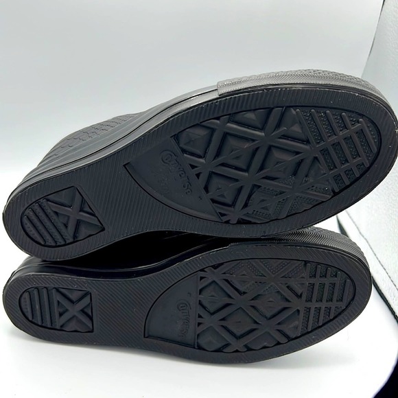 RARE Chuck Taylor All Star Lux Embossed Reptile Mid Top Sneaker Wedges sz7.5 - Picture 7 of 14